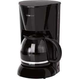 Кавоварка Clatronic KA 3473 чорна, 1,5 л, на 12-14 чашок, фільтр, захист від крапель, 900 Вт