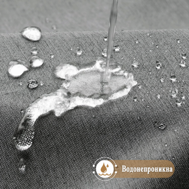Текстурована сіра лляна шторка для душу EurCross 180x200 см, важка водонепроникна тканина, люкс, протигрибкова, прана, з 12 кільцями для ванної кімнати