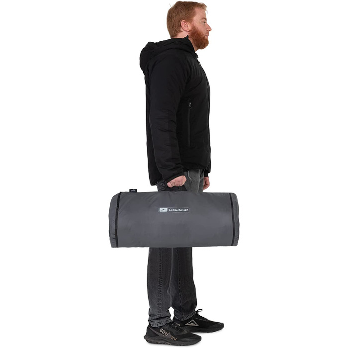 Qeedo Cloudmat Double L самонадувний люкс матрац 205x120x7,5 см для кемпінгу, ізолон, темно-синій