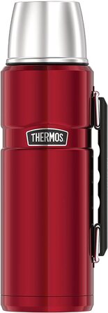 Термос Thermos Stainless King 1,2 л з ручкою, нержавіюча сталь, колір журавлина