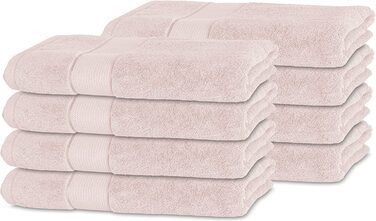 Набір рушників BANANALU 8 шт, 100% бавовна, 50x100 см, 450 г/м², рожевий Primrose Pink