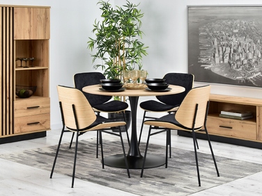 Стілець Mebel-Partner, оббивка тканина, чорний, 1 шт.