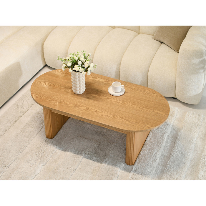 Журкавий стіл Mebel-Partner овальний, 120 x 60 x 42,5 см, колір дуб