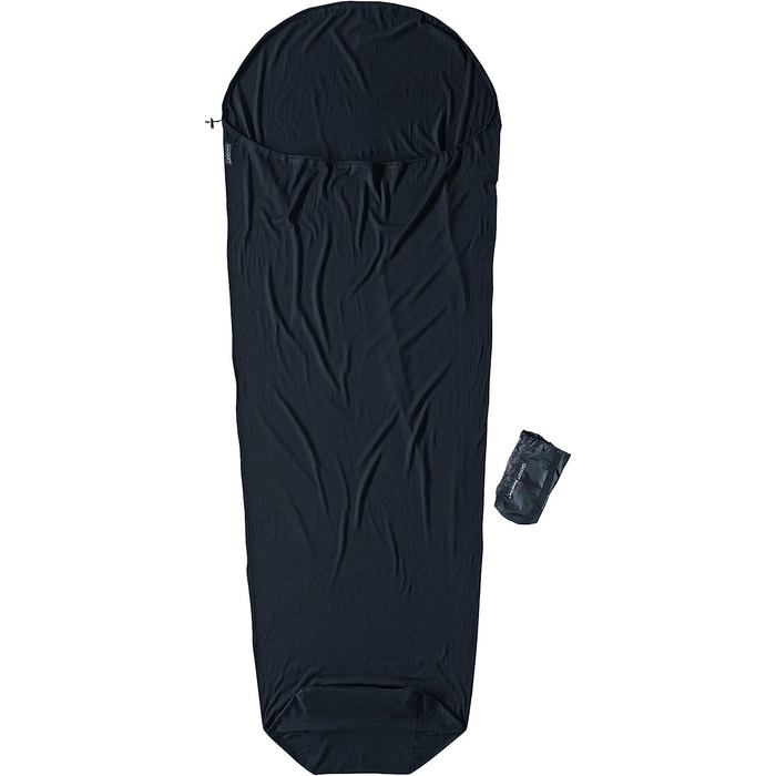 Кокон-спальний мішок Cocoon Mummy Liner з мериносової вовни, чорний