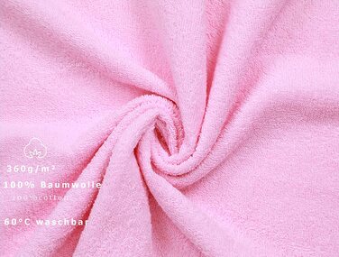 Набір рушників Betz Palermo 6 шт 70x140 см 100% бавовна рожеві для душу та ванної