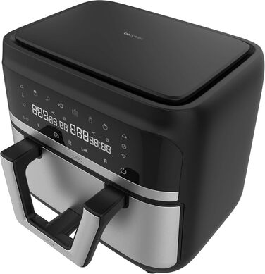 Аерофритюрниця Cecotec CecoFry Advance Double 9 л, 2850 Вт, цифрова, дієтична, подвійна чаша, PerfectCook
