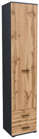 Стелаж Matkam 40 x 180 x 34 см, дуб вотан/графіт