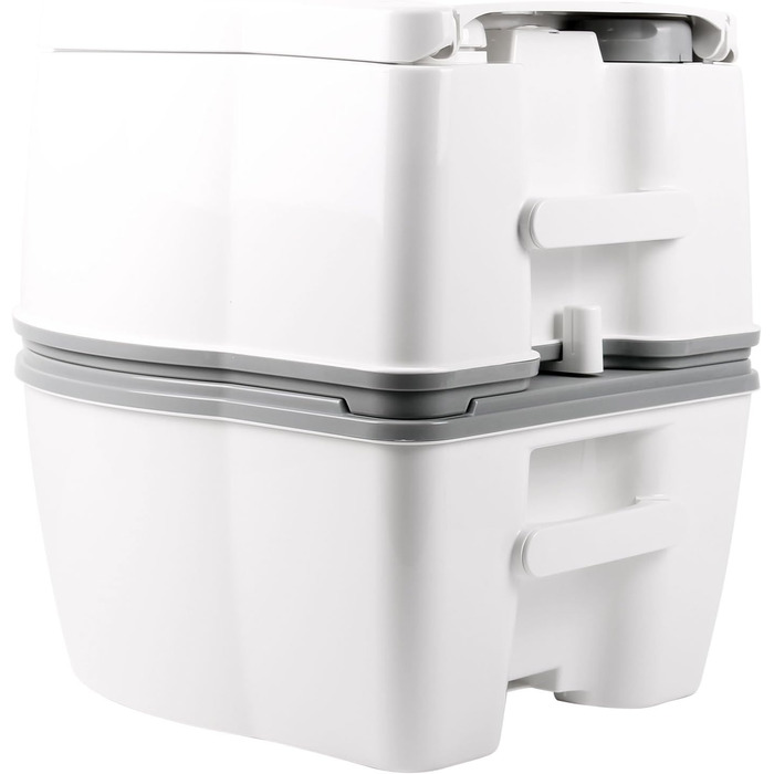 Переносний хімічний туалет Thetford Porta Potti 565 P Qube, біло-сірий, 448 x 388 x 450 мм