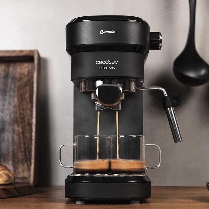Кавомашина Cecotec Cafelizzia 790 Steel Pro: Еспресо та Капучино, 1350W, 20 Бар, Автоматичний режим, Манометр, Термоблок