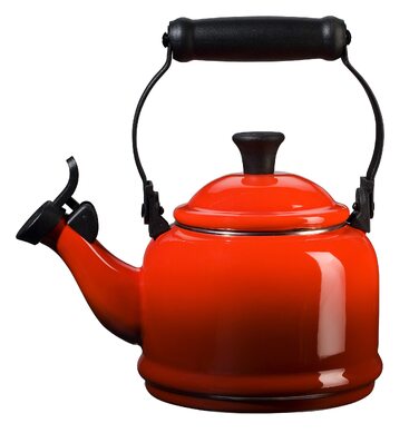 Емальований чайник Le Creuset Demi з карбонової сталі, 1.1 л, колір Вишневий червоний