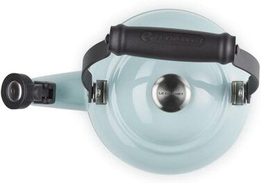 Емальований чайник Le Creuset Halber зі сталі з металевим фінішем, 1.25 л, колір «Морська сіль»
