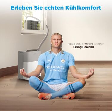 Мобільний кондиціонер Midea PortaSplit-E 12000 BTU (3.5 кВт), охолодження A++/обігрів A+, персиковий, до 42 м² - тихий режим 39 дБ