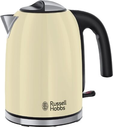 Тостер Russell Hobbs Retro Creme з лічильником часу + Чайник Colours+ Creme 1.7л, 2400Вт - Набір для кухні