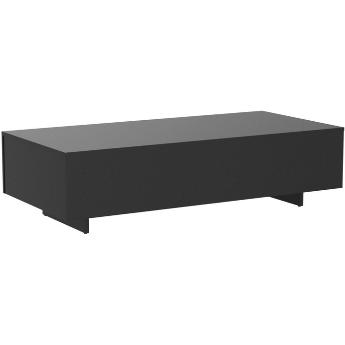 Журнальний стіл [en.casa] Lärketorp 115x55x31 см, чорний, стіл для вітальні, кавовий, приставний, для дивану