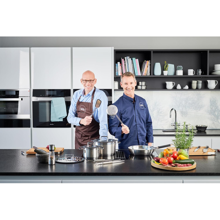 Набір каструль RÖSLE ELEGANCE 5 предметів, нержавіюча сталь 18/10, з кришками, для індукції та посудомийки