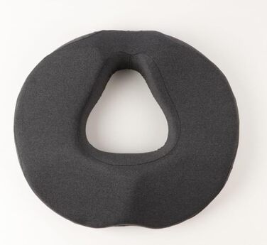 Подушка ортопедична для геморою та кокцикса Donut Kissen з Memory Foam, чорна. Для офісного крісла, авто, візка.