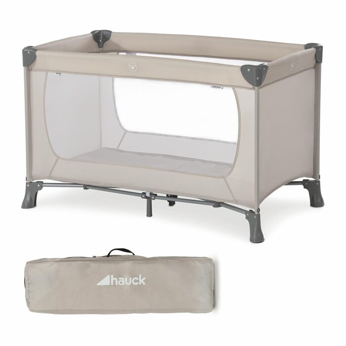 Дитяче ліжко-манежа Hauck Dream N Play Beige, 120x60 см, з переносною сумкою та складним дном