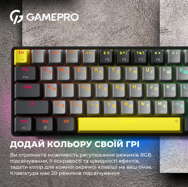 Клавіатура механічна бездротова GamePro Asgard Fenrir (MK130G Pro)
