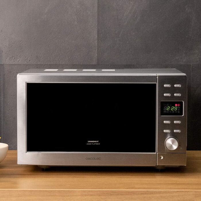 Мікрохвильова піч Cecotec GrandHeat 2500 Flatbed Touch White 800 Вт 20 л з сенсорним керуванням та 8 програмами