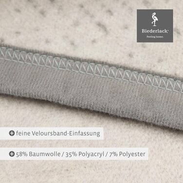 М'яка пледи-ковдра biederlack® Across Beige XXL, великий плед для дивана 220x240 см, бежевий