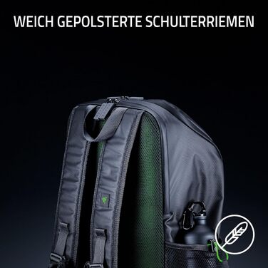 Ігровий рюкзак Razer Scout для ноутбука до 17.3 дюймів, стійкий до зносу, чорний