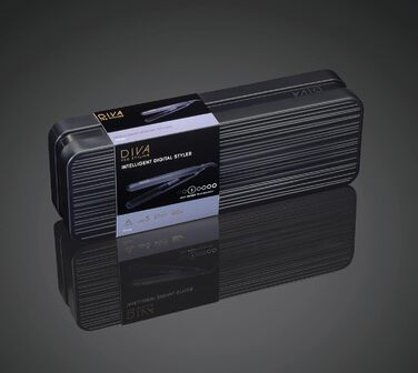 Професійний керамічний випрямляч для волосся Diva Pro Styling, цифровий, автоматичне вимкнення, 3 м кабель, чорний