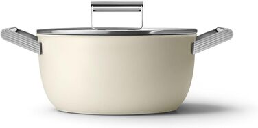 Електричний чайник Smeg KLF05CREU, 0.8 л, кремовий колір, нержавіюча сталь, з індикатором рівня води та захистом від перегріву