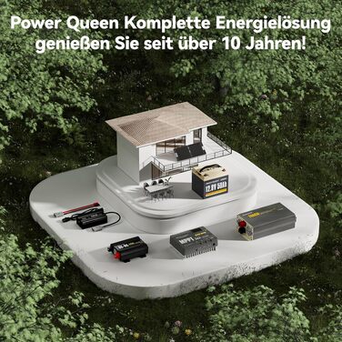 LiFePO4 акумулятор Power Queen 12V 100Ah літієва батарея для кемперів та будинків на колесах