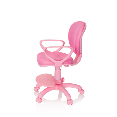 Дитячий стілець / дитячий письмовий стілець KID COLOUR тканина рожевий hjh OFFICE