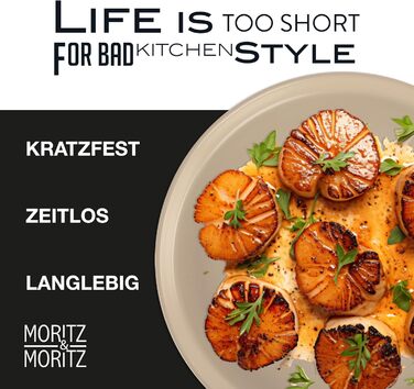 Набір кавових чашок Moritz & Moritz NORDIC, 6 шт., 300 мл, кераміка, бежевий, 48 предметів