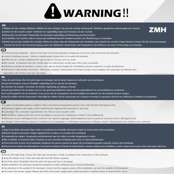 Настінний світильник ZMH LED, дерев'яний, 50 см, 8Вт, тепле світло 3000K, сучасний дизайн для коридору, вітальні, спальні, сходів