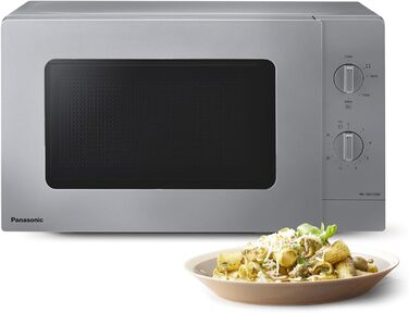 Мікрохвильова піч Panasonic NN-ST21QWEPG 20л, 800 Вт, срібляста - розморожування, 11 програм, LED-дисплей