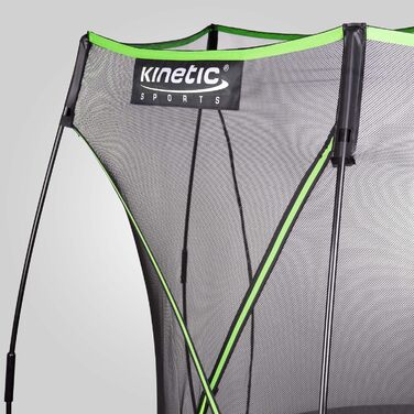 Батут KINETIC SPORTS без пружин 'Bungee Safety Elite' Ø 305 см, зелений - для дітей та дорослих, AirMAXX, вуличний, тихий
