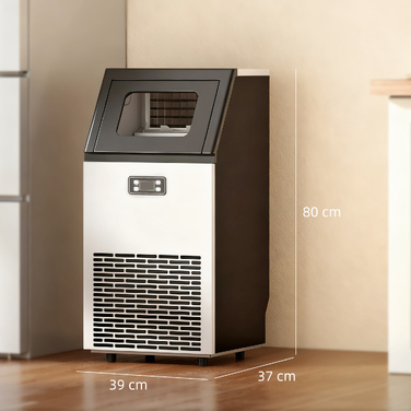 Промисловий льодовігенератор 45 кг/24год з бункером на 11 кг та LCD-дисплеєм для ресторанів