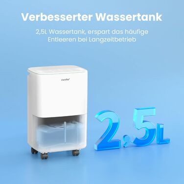Зволожувач повітря COMFEE 12 л/день, для приміщень до 20 м², автоматична відтавання, дитячий замок, тиха робота, екологічний фреон R290