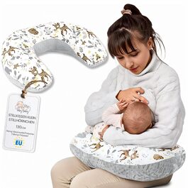 Подушка для годування Totsy Baby Stillkissen Mond Minky 130 см Оленя Сіра (Oeko-Tex) - підтримка для годування груддю