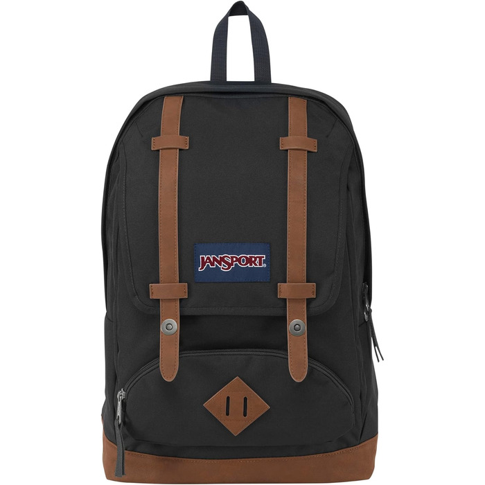 Рюкзак JanSport CORTLANDT чорний, великий, з відділенням для ноутбука 15