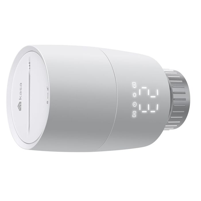 TP-Link Kasa Smart Термостат на радіатор WiFi Starter Kit (Хаб + 1 Термостат) - Керування опаленням через додаток Kasa, Геофенсинг, Розпізнавання відкритих вікон, Matter, Alexa