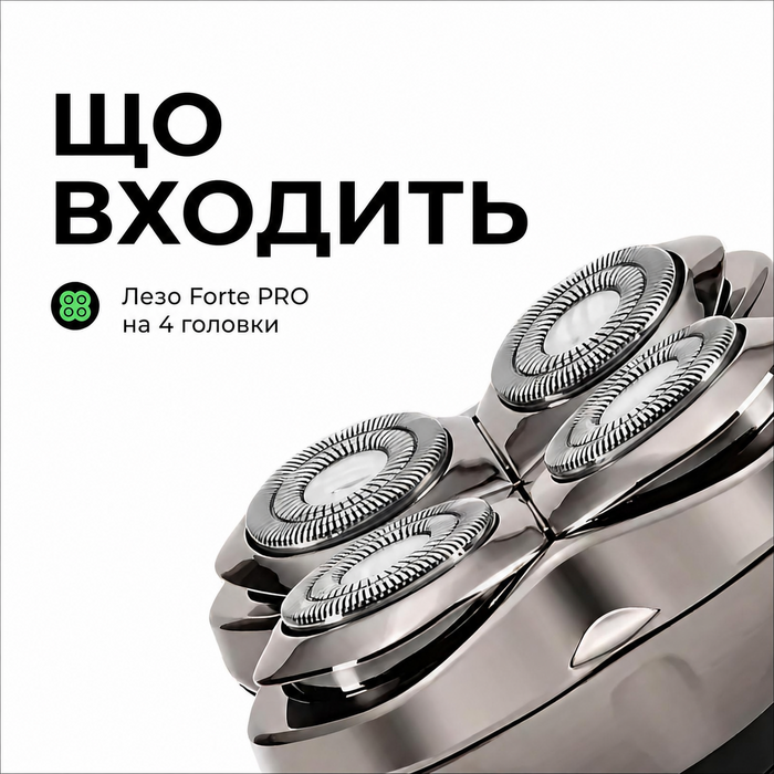Змінні леза Skull Shaver Forte Pro (4 шт.) для голильників Pitbull, Palm та Butterfly Kiss — набір для гоління голови, обличчя та тіла