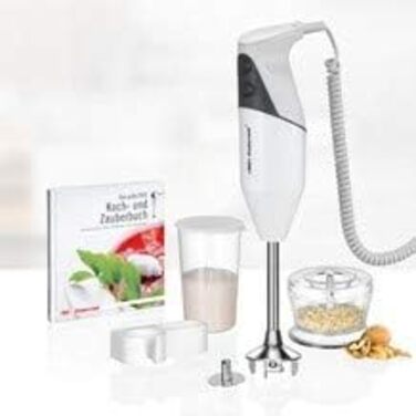 Занурювальний блендер ESGE-Zauberstab M 160 G Gourmet білий, з аксесуарами, потужність до 15 000 об/хв