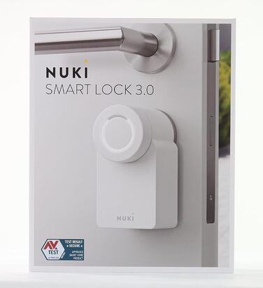 Розумний замок Nuki Smart Lock 3.0 білий, електронний дверний замок для безключового доступу, легке встановлення, сертифікат AV-TEST
