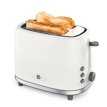 Тостер aeco toastlab Elite 2 відділення, підставка для булочок, широкі слоти, 6 рівнів підсмажування, 10 програм, 850 Вт, LCD-дисплей, функція підняття, розморожування, піддон для крихт
