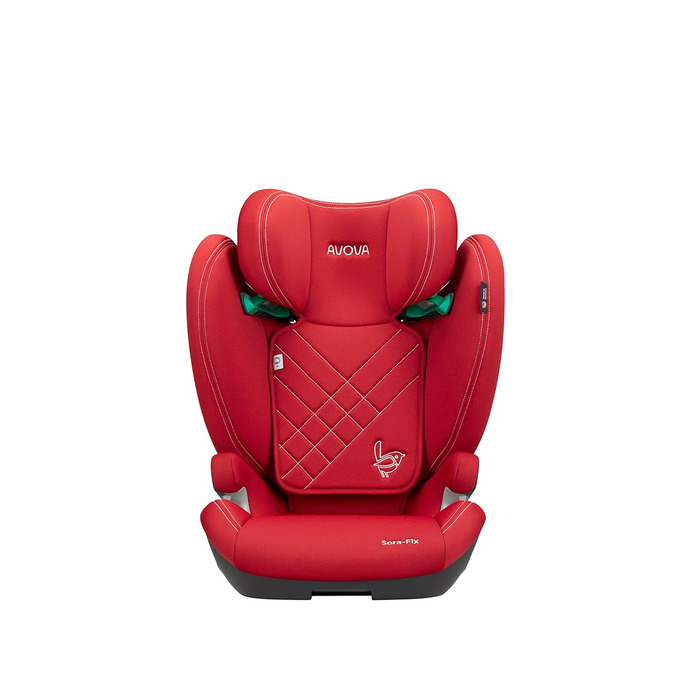 Дитяче автокрісло AVOVA Sora-Fix Maple Red, 100-150 см, 4-12 років, з Isofix, бустер-сидіння