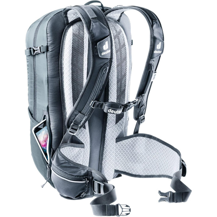 Велосипедний рюкзак Deuter Flyt 14 з протектором, графітово-чорний