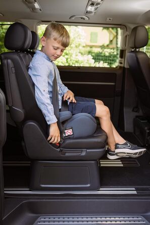 Дитяча автопідставка Osann Up, без Isofix, 125-150 см, 15-36 кг, i-Size, чорна