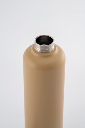 Термобутилка EQUA Timeless Latte 600 мл, подвійні стінки, нержавіюча сталь, тримає холод 24 год, тепло 12 год, BPA-free, герметична