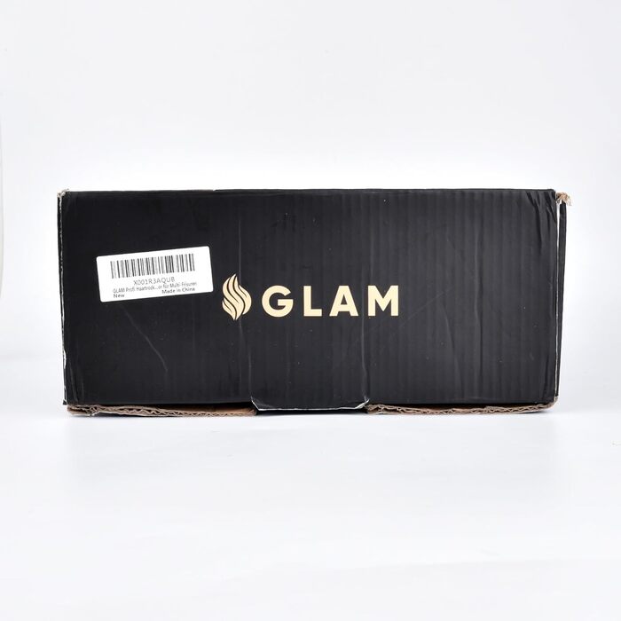 Потужний фен для волосся GLAM Profi 2300 Вт з іонізацією, AC-мотором, 2 швидкостями, 3 температурними режимами, холодним обдувом, дифузором і концентратором, чорний – професійна сушка волосся