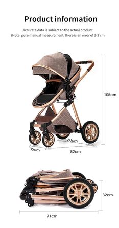 Дитяча коляска Glokid 3 в 1, комбінована модель з функцією подорожей, зручна сумка для переодягання, москітна сітка, дощовик, теплий чохол, компактне складання, положення для сну, висока посадка (LV9 світло-сірий)