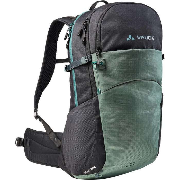 Рюкзак VAUDE Wizard 24+4 літри унісекс, чорний/зелений, для туризму та міста