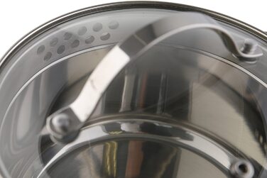 Каструля axentia Pado з нержавіючої сталі 24 см з кришкою – універсальний суповий і жаровий посуд для індукції, газу, склокераміки та електроплити